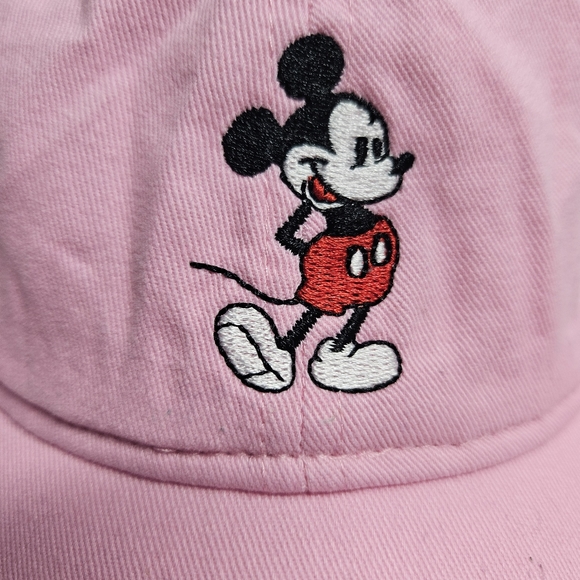 Disney Mickey Mouse Pink Hat Adjustable Strapback Cap One Size - Picture 2 of 6
